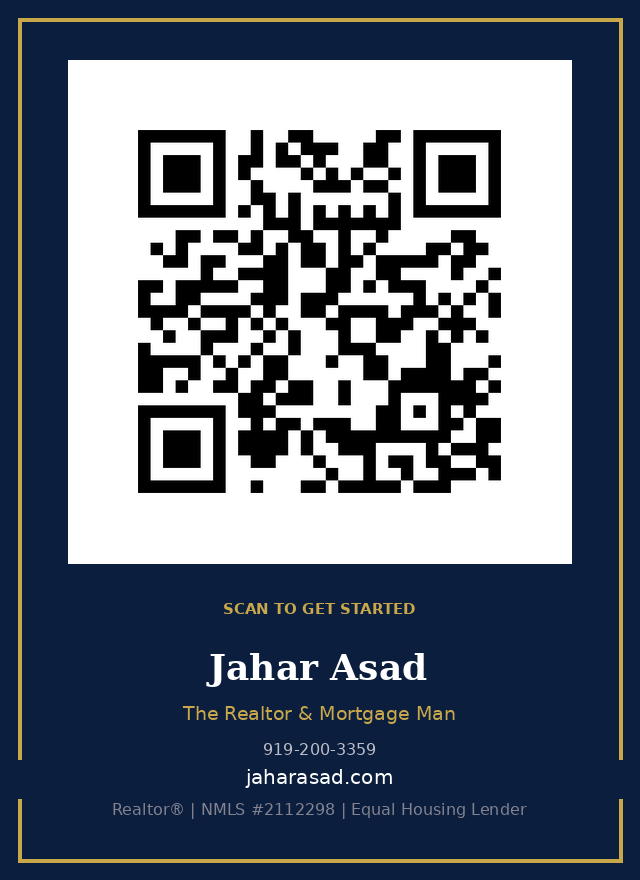 Branded QR code to connect with Jahar Asad